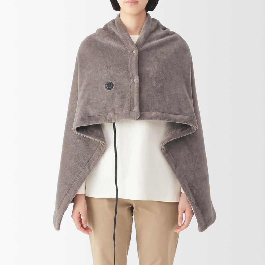 MUJI Washable USB Dark Width 110 x Depth Blanket, Beige, 80cm, MJ-UBL11DBE/84390876