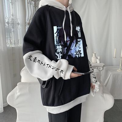 Japanese Anime Bungo Stray Dogs Hoodies Harajuku Aesthetic Bungou Stray Dogs Osamu Dazai Manga Men Winter Streetwear Sweatshirt