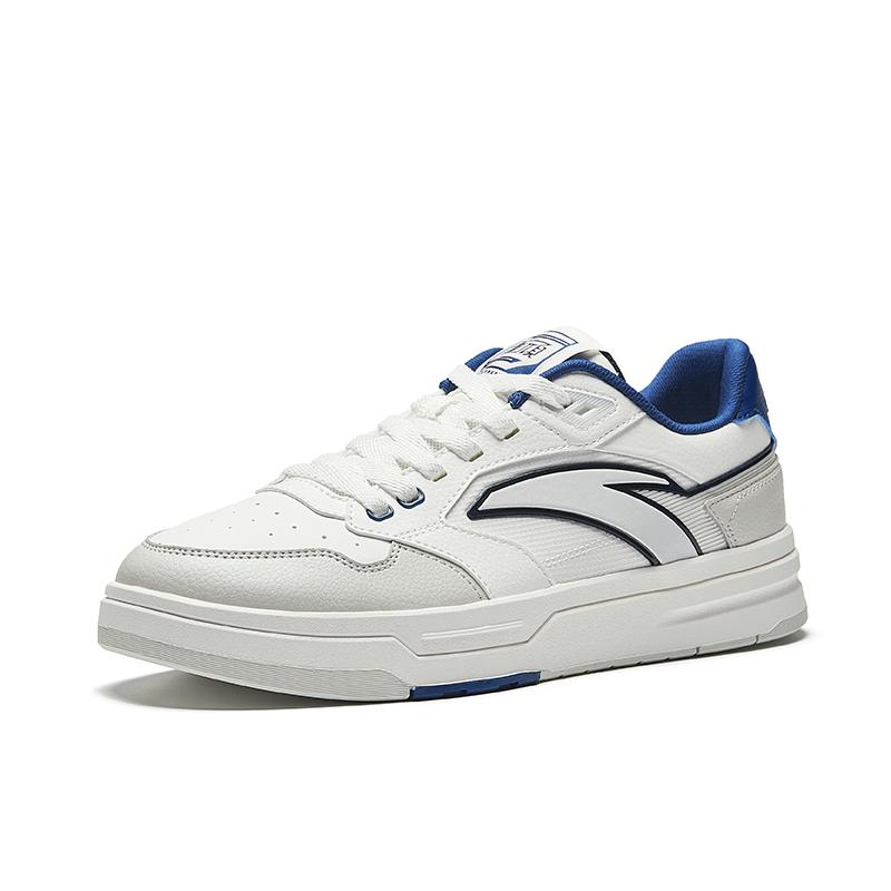 Anta Street Fun LT 3 Simple Versatile Slip Resistant Durable Low Top Skate Shoes Men Skate Shoes White Gray Blue 112538051-5