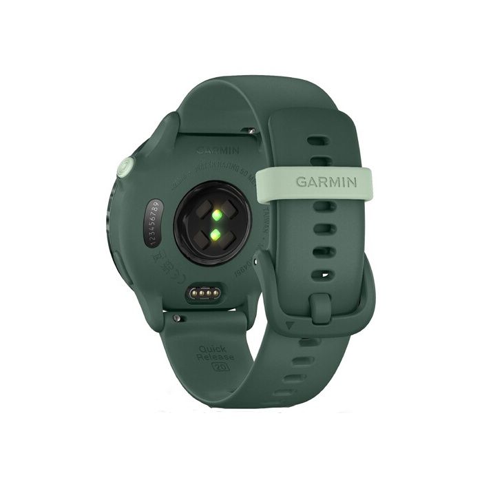 Montre Connectée Garmin Vívoactive 6, Lunette Metallic Jasper Green Avec Boîtier Vert Sapin
