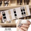 22pcs Sheet Laser Bronzing Full Cover Nail Stickers Long Lasting Tearable Cute Nail Art Wraps Design