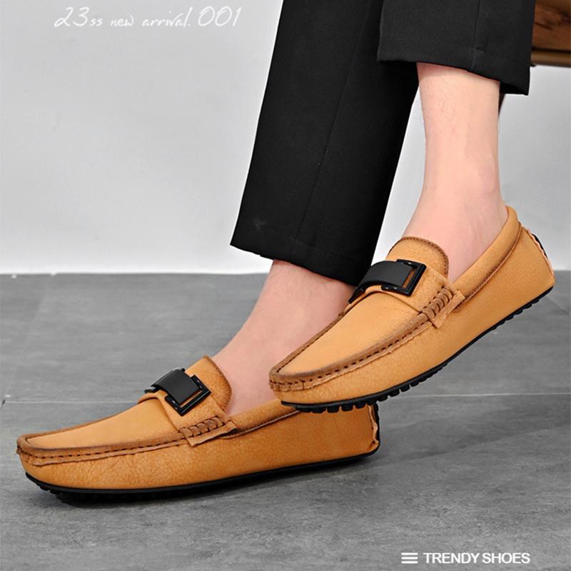 Spring and Summer Oversized Bean Shoes, Casual Men's Shoes, Lazy Driving Shoes, Fashionable and Breathable Shoes