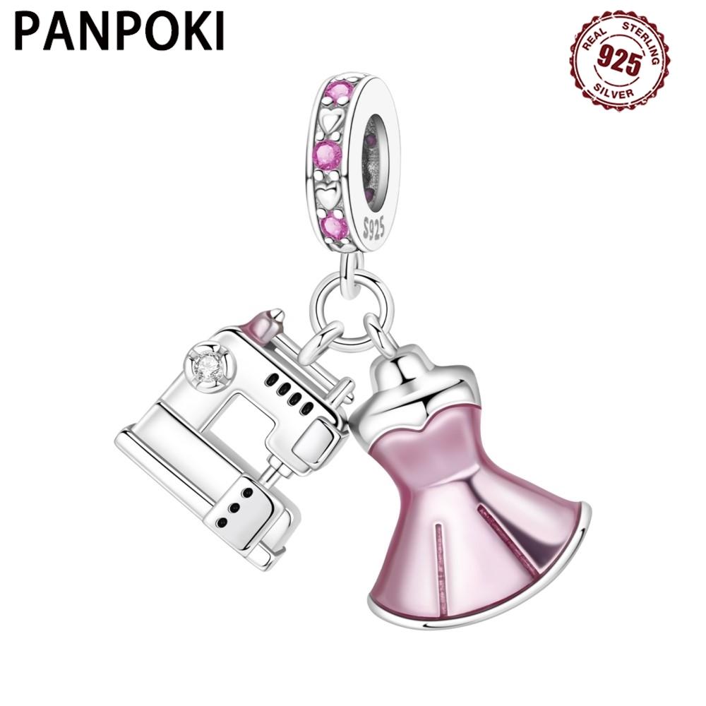 PANPOKI Metallo Rame Hobby Abbigliamento Autentico Originale Ciondolo Componenti Perline Bracciale Gioielleria Fine di Alta Qualità Componenti Perline Charms di Alta Qualità