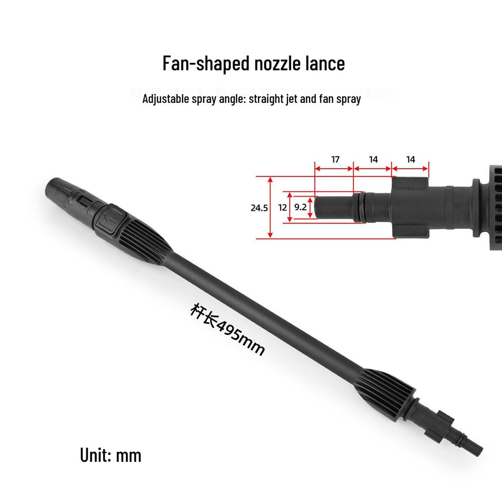 High Pressure Water Gun Lance Nozzle for Black+Decker, AR, Bosch