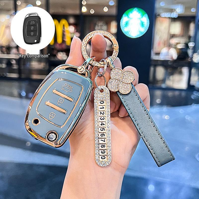 Beijing Hyundai Elantra, New Verna, Celesta Folding Key Cover for Women