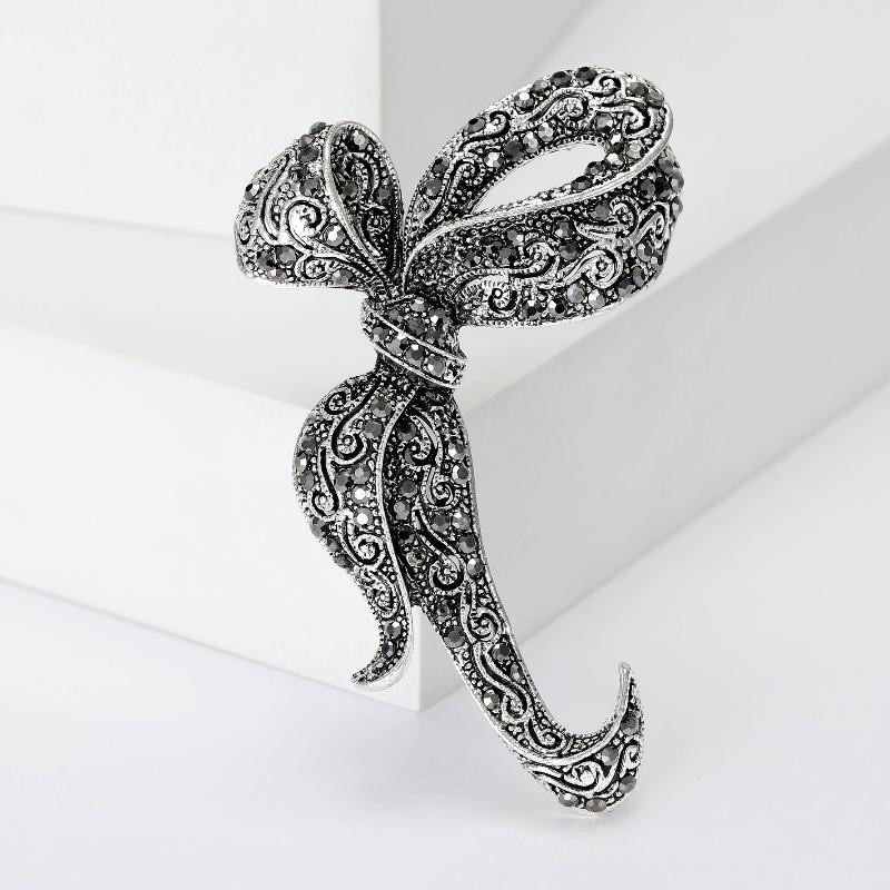 

Vintage Temperament Bowknot Brooches For Women Clothing Coat Accessries Gifts