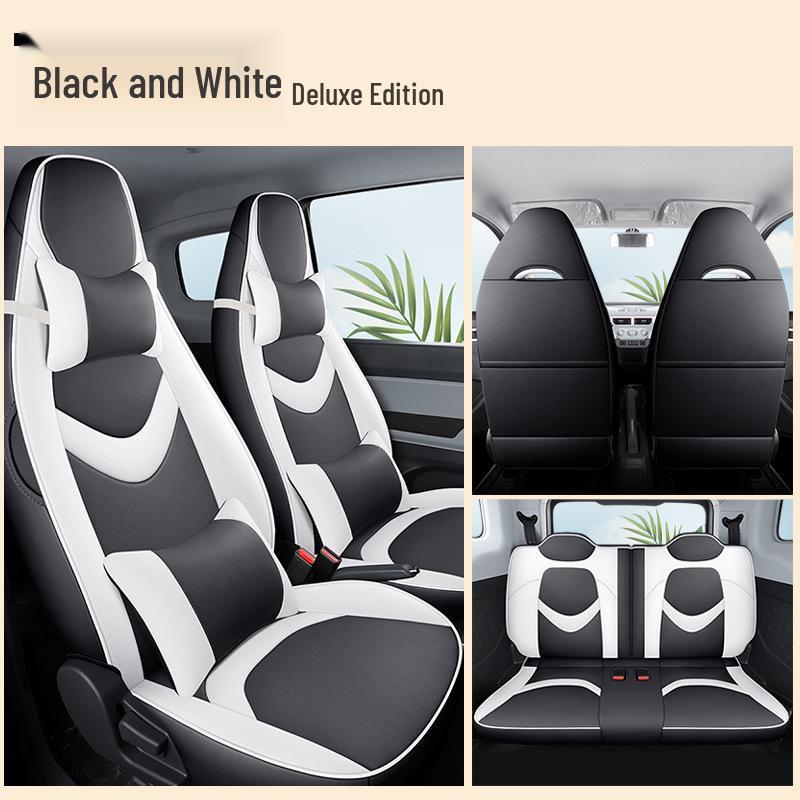 Chery QQ Ice Cream Sundae Electric Car Leather Seat Cover - Cute, Full Wrap, Four Seasons Compatible, 2022 Edition.