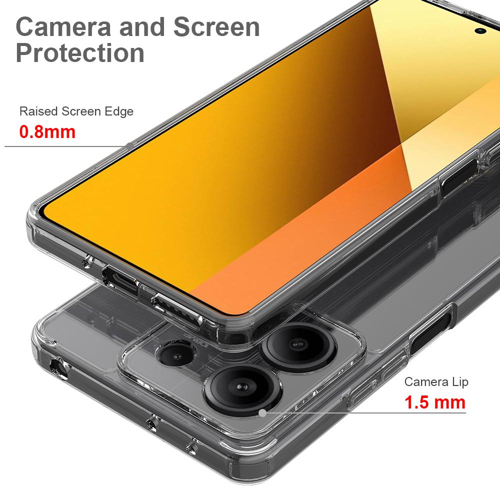 For Xiaomi Redmi Note 13 Pro 5G/Poco X6 5G Case TPU+Acrylic Transparent Mobile Phone Cover