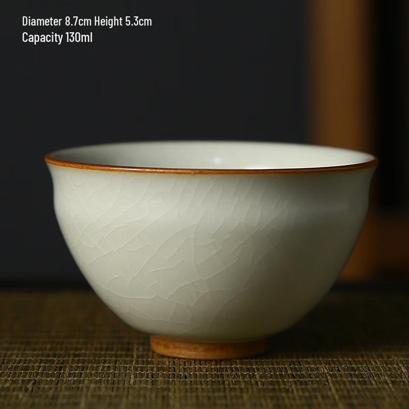 Beige Cultivatable Ru Ware Teacup