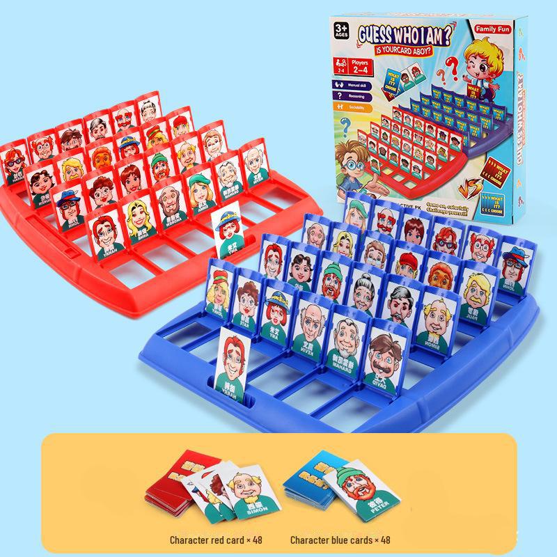 Guess Who I Am: Children's Educational Board Game for Parent-Child Interaction and Two-Player Logical Thinking Battle