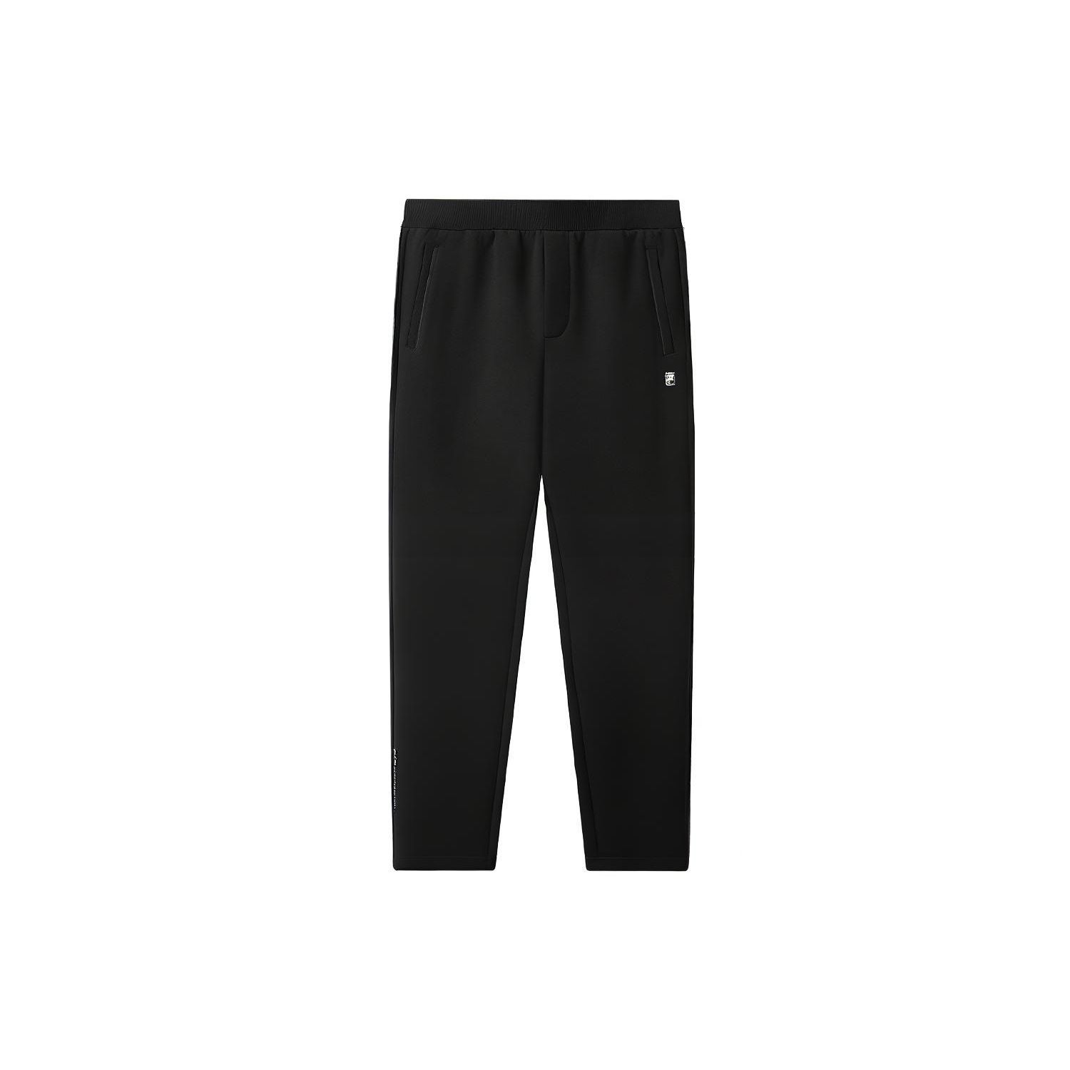

FILA Logo Прямые утолщенные спортивные штаны Мужские брюки черные F11M112611F-BK