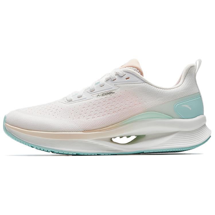 Anta Qingpao Cool Women Low Top Casual Running Shoes White Pink Blue 122525542-1 36