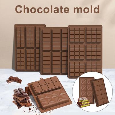 Φόρμα Σιλικόνης για Μπάρες Σοκολάτας Εύκολης Αποδέσμευσης Φόρμα Λιώσιμου Κεριού για Κέικ Ζάχαρης Παγωτό Τρόφιμα Επαναχρησιμοποιήσιμο Κιτ DIY για Παρασκευή Σοκολάτας