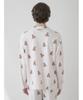Gelato Pique Valentine HOMME Inlay Heart Bear Print Shirt PMCT251298 CRM Men's