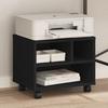 Printer Stand with Wheels Black 41x32x34.5 Cm