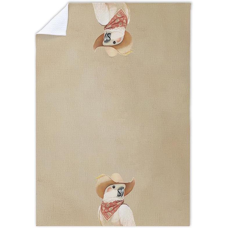 Cabana Bro Western Cowboy Crocodile Kitchen Towels, Gifts for Animal Lovers Women Decorative Hand Towels for Bathroom, Rustic Farmhouse Cowboy