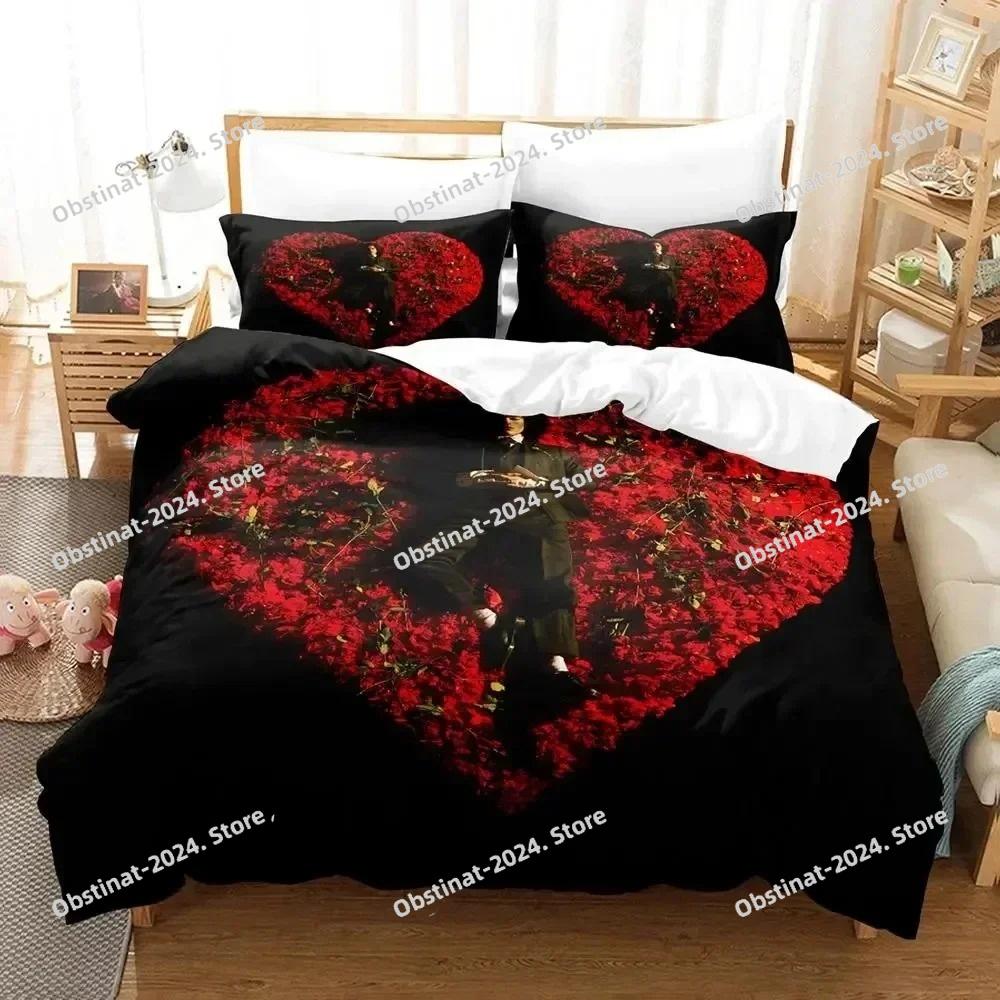 3D-Druck Sänger Conan Gray Bettwäsche-Set Bedrucktes Bett-Set Bettbezug Laken Kissenbezug Bett Weiche Deckenbezug Voll Queen King Size