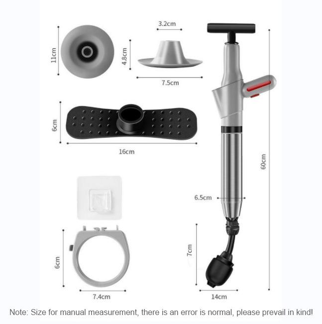 

Home Toilet Unclogger Stainless Steel Unclogging Tool One Shot Toilet Unclogger for Household Pipes Floor Leak Sewer Blockage темные хаки