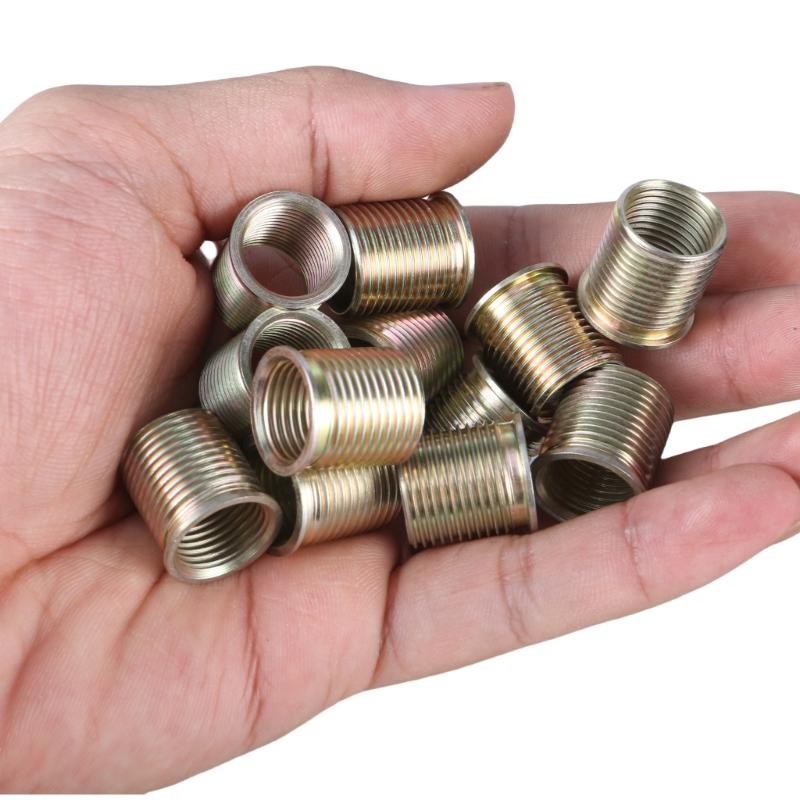 Spark Plugs Thread Repair Tool Metal Inserts M14x1.25 Tap Rethreaded Kit Professional Spark Plugs Thread Hole Repair Tool