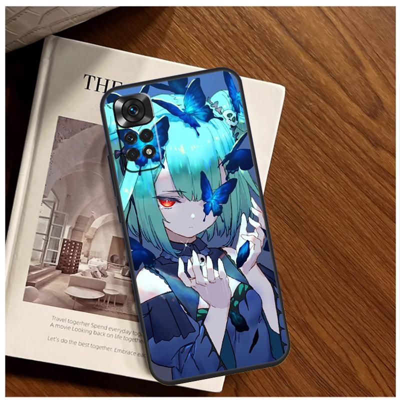 Uruha Rushia Hololive Case For Xiaomi Redmi 12 12C 13C 10C 9C Redmi Note 13 12 9 10 11 Pro 9S 10S 11S 12S Cover