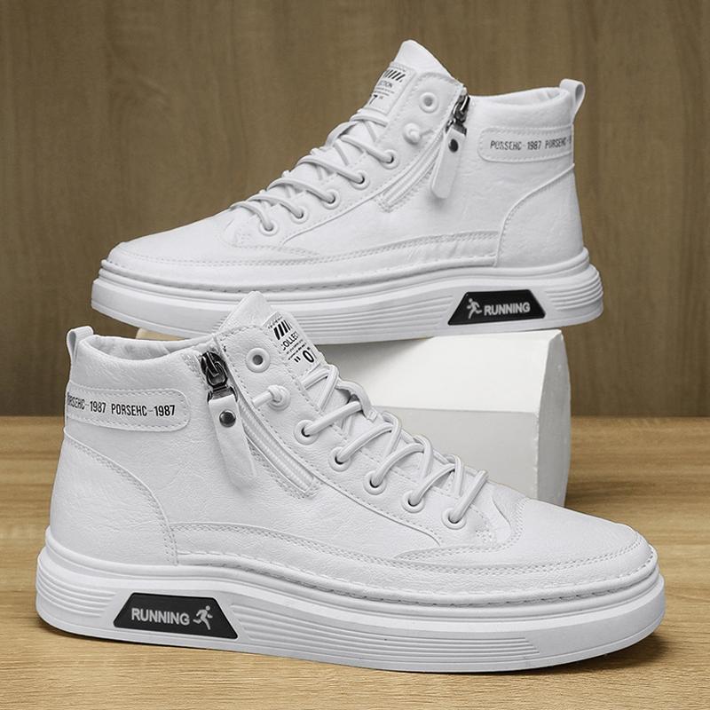 Ny mote Høst Og Vinter Høytopp for menn Martin Boots Studenter Mann Gutter Trending Soft Sole Arbeidssko Arbeidsbeskyttelse Martin Sneakers