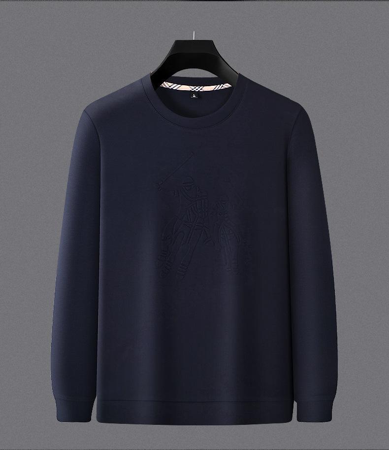 Sweatshirt épais à col rond pour homme Paisenlong 2025: Tendance Européenne & Américaine Automne/Hiver pour l'Âge Moyen à Avancé