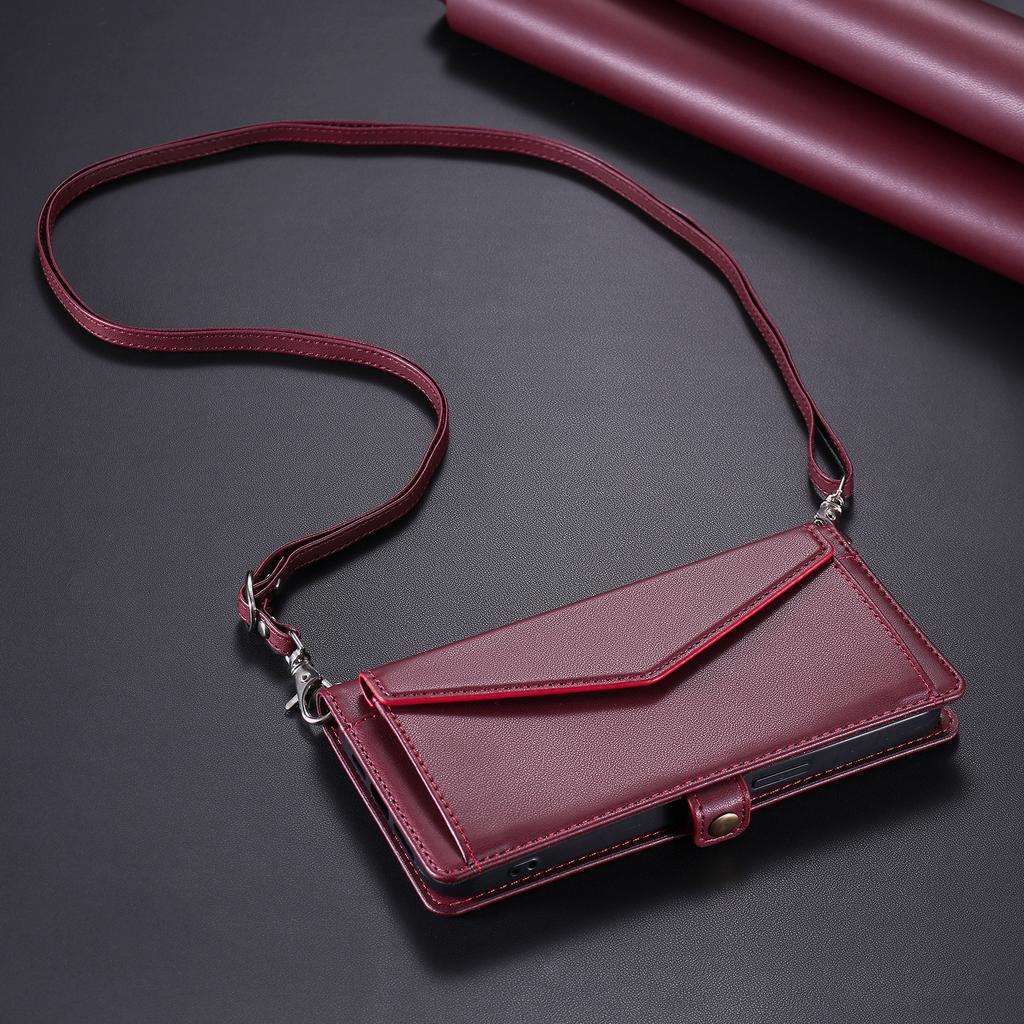 Wallet Case For Samsung Galaxy A17 A37 A57 A06 A16 A26 A36 A56 A15 A35 A55 A14 A34 A54 A13 A33 A53 A52 A72 Lanyard Leather Cover