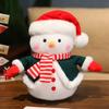 Christmas Snowman Plush Toy Soft Stuffed Doll Decorative Holiday Home Decor Festive Gift