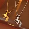 Horse Zodiacs Themed Gift Necklace Featuring Horse Pendant Vintage Metal Finish Ideal for Birth Year Celebrations