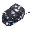 Students Backpack Large Capacity Beautiful Printing Zipper Closure School Shoulder Bag Black Nylon