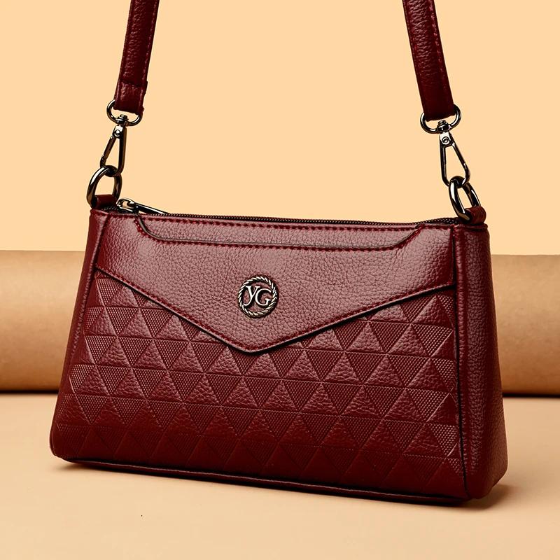 Handle Bags Womn Retro Handbag PU Leather Shoulder Totes Underarm Vintage Top Handle Bag Female Small Subaxillary Bags