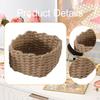 Macrame Woven Decorative Basket Minimalist Heavy Duty Storage for Nursery Closet Decor
