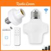 Wireless E26 E27 Remote Control Light Lamp Holders Smart Bulb Tools Adapter