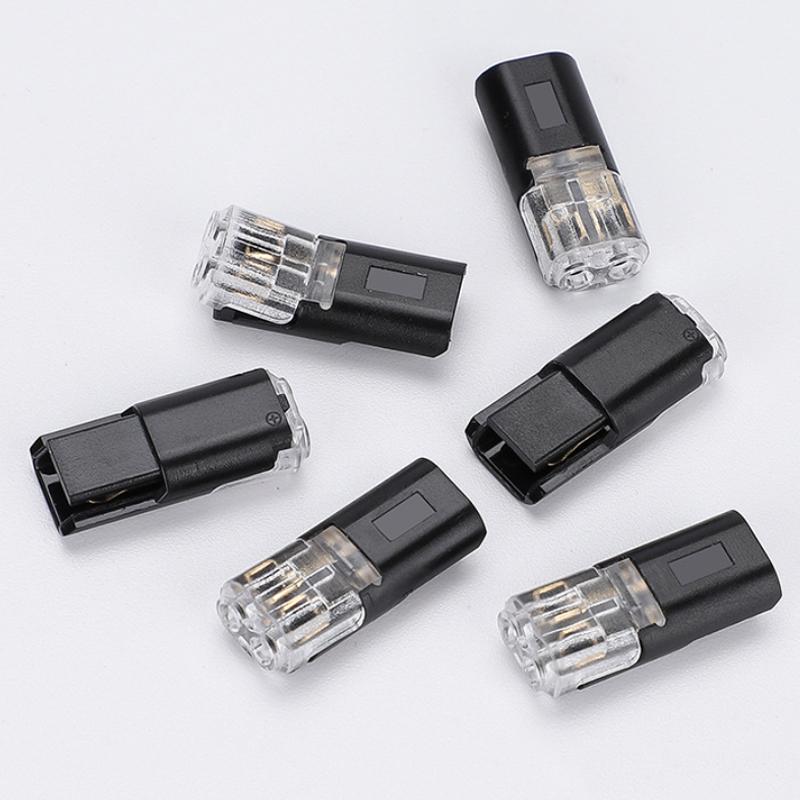 Electrical Wire Connectors D2 Waterproof No Stripping 2 Pin Quick Splice Wire Terminal Plug Automotive Cable Car Wire Connector Plug Connectors 4
