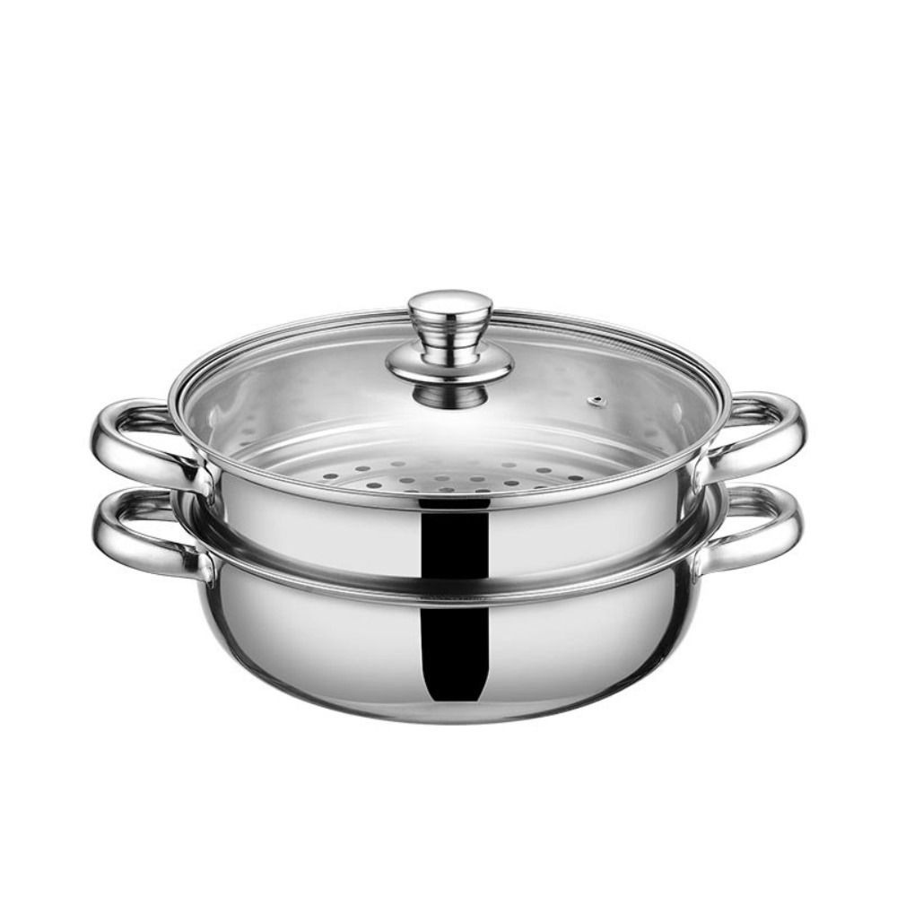Thickened Steamer Pot Stainless Steel Cooking Pot Durable Noodles Pot  Kitchen Cookware