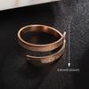 Ayatul Kursi Stainless Steel Ring Quran Arabian Calligraphy Religious Adjustable Rings for Women Blessing Muslim Jewelry