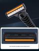 Stainless Steel Triple Blade Manual Shaving Razor for Men - 21 Blades