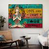 Ich bin meistens Frieden Liebe und Licht Leinwandmalerei Yoga Meditation Wandkunst Bilder Poster und Drucke für Wohnzimmer Heimdeko