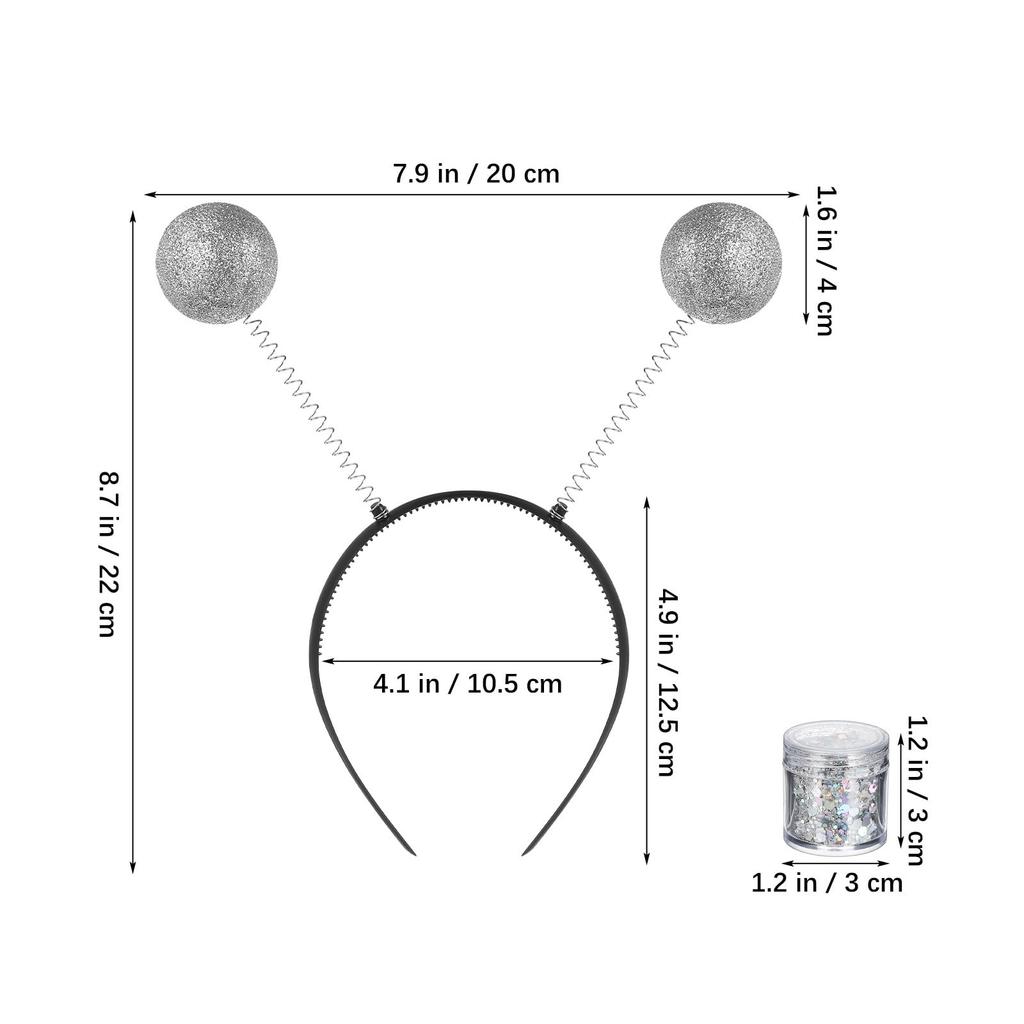 [VALICLUD] Cute Alien Antenna Headband with Pom-Pom Hair Accessory for Halloween and Parties