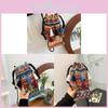 Art Ethnic Style Tassel Bag With Drawstring Closure For Casual Travel And Phone Storage