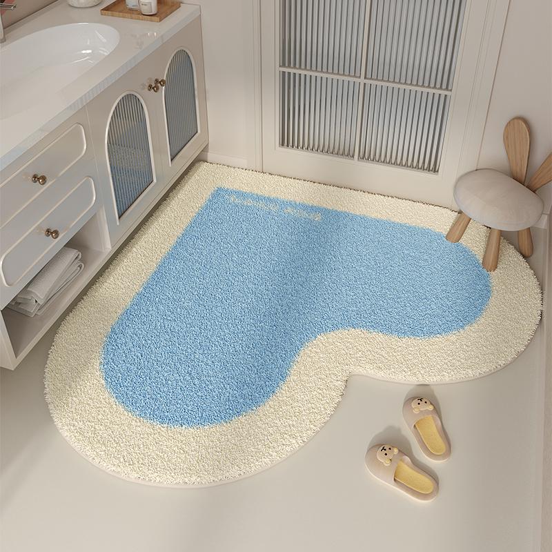 Heart Shape Carpets for Living Room Dopamine Color Bedroom Decor Carpet Thick Plush Lounge Floor Mat Fluffy Soft Cloakroom Rug