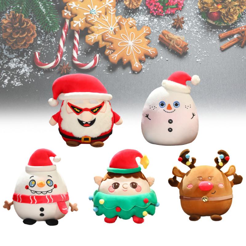 Christmas Plush Toy Santa Claus Snowman Deer Doll Stuffed Animal Xmas Decor