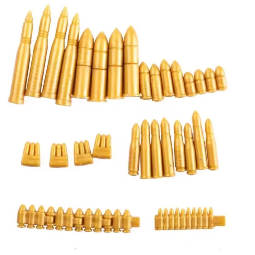 MOC WW2 Military War Weapon Soldier Accessories Building Blocks Roadblock Motorcycle Weapon case container Weapon Bag Brick Toy