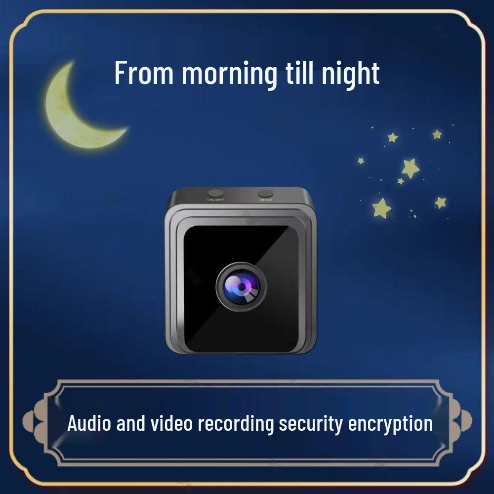 Compact Wireless Home Surveillance Camera with Mobile Connectivity and High-Definition Viewing, No Monitor or Plug-In Required