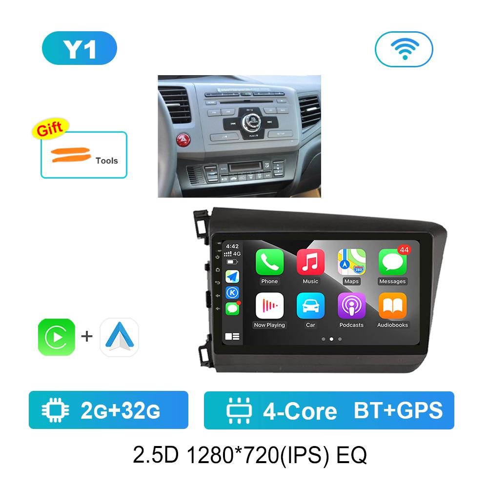 

Navigation GPS 9 Car Android Intelligent System for Honda Civic 2012 - 2015 Video Multimedia Player Touch Screen WiFi 4G BT
