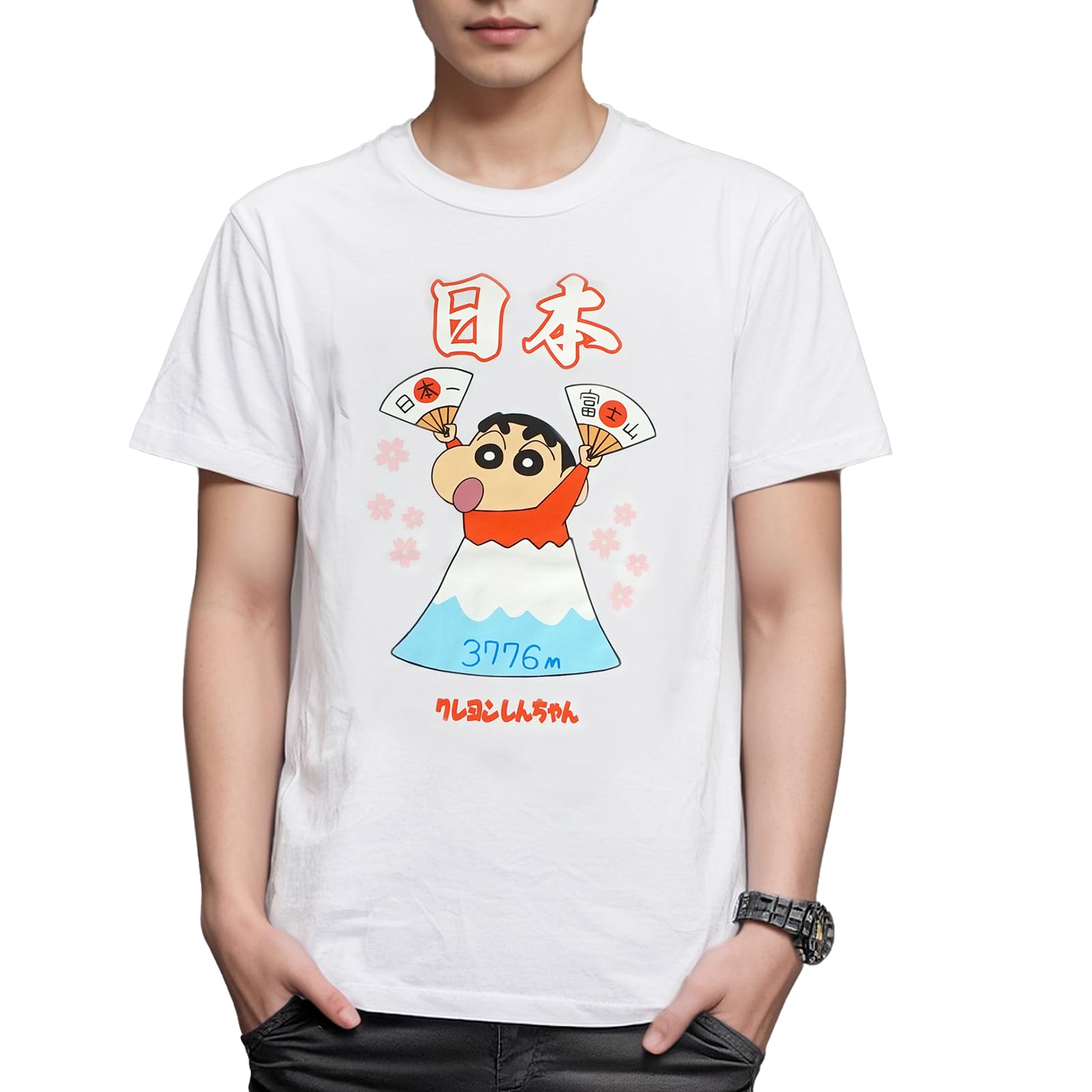 

Fineplus Crayon Shin-chan Mt. Футболка с коротким рукавом Fuji, товары с местными персонажами