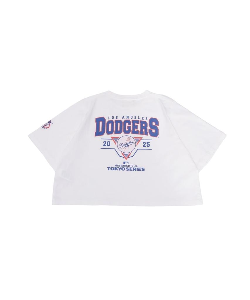 Avirex MLB TOKYO SERIES DODGERS T-SHIRT, Women's Short Sleeve T-Shirt, Off-White, Size F 033, 783-5135624