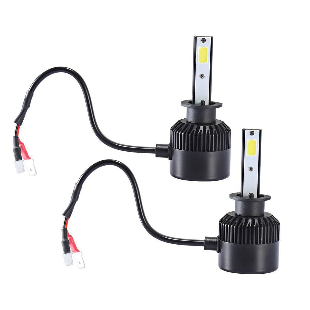 Buy 72W 6000K 16000LM H1 COB LED Auto Car Headlights Kit Driving Bulbs