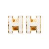 Mini Pop H Gold-Plated Earrings Women Earrings White H608002F-49