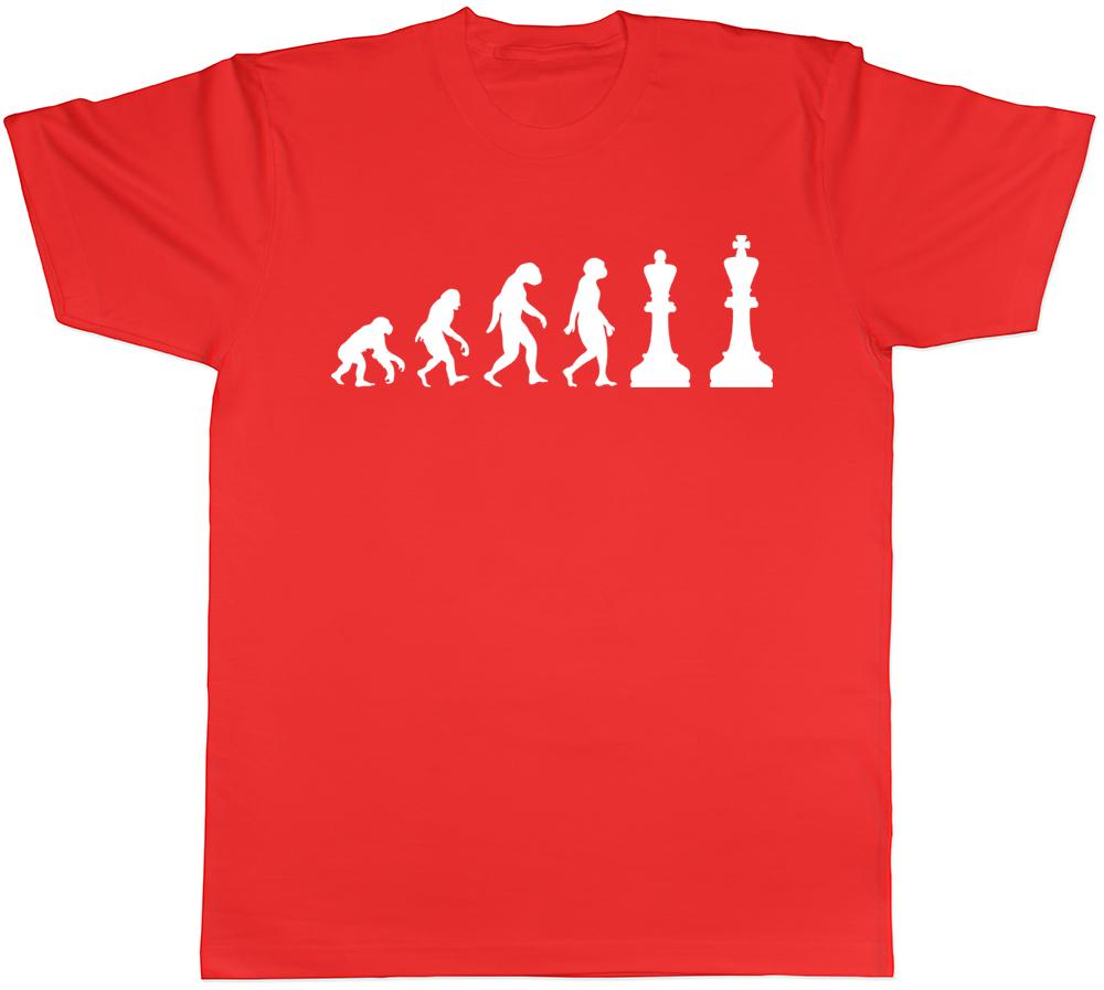 Evolution of Chess Unisexs Ladies Unisexs TShirt S